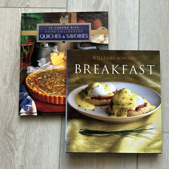 / Williams & Sonoma Breakfast Book & Le Cordon Bleu Quiches and Savories - Picture 1 of 9